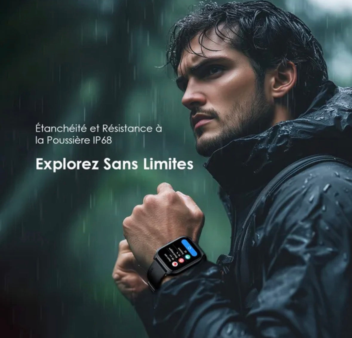 oraimo Watch 5 Lite Montre intelligente IP68 HD 2,01 pouces